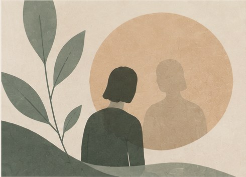 Ilustración: acompañamiento psicológico para autoestima