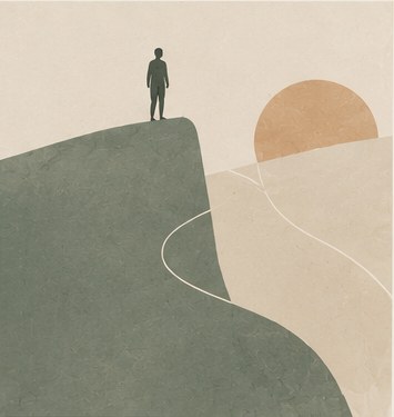 Ilustración: acompañamiento psicológico para autoexigencia y perfeccionismo
